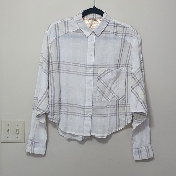 Free People Dolman Sleeve style Plaid Shirt - Picture 1 of 11